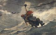 Winslow Homer The Life Line (mk44) oil on canvas